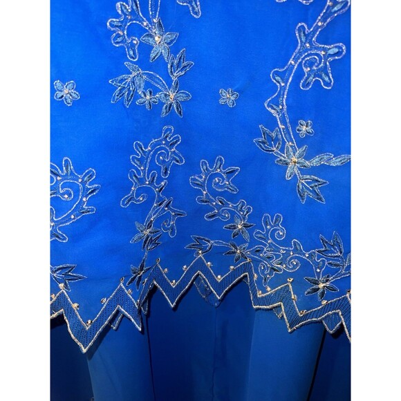 Elegant Wear Skirt Set Womens XXL Formal Full Circle Beaded Embellished Mature - Picture 7 of 15